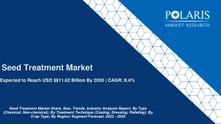 Seed Treatment Market Size Worth $11.62 Billion By 2030 | CAGR: 8.4%