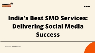 India's Best SMO Services Delivering Social Media Success