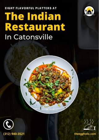 Eight Flavorful Platters At The Indian Restaurant In Catonsville