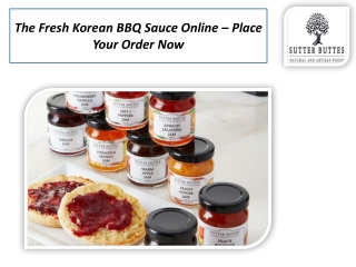 The Fresh Korean BBQ Sauce Online – Place Your Order Now