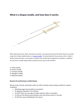 What is a biopsy needle, and how does it works-converted