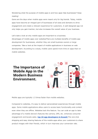 Why mobile apps are important in the modern business environment_ - Google Docs