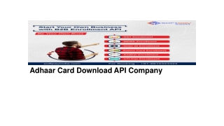 Adhaar Card Download API Company