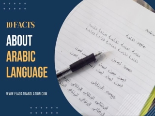 facts about Arabic language