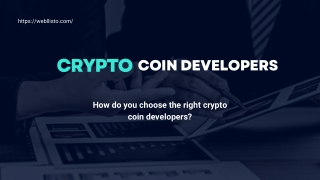 How do you choose the right crypto coin developers