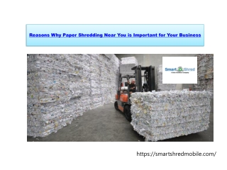 Reasons Why Paper Shredding Near You is Important for Your Business