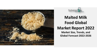 Malted Milk Food Market Report 2022 : By Source, Product, Packaging, Industry