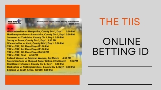 The Best Gaming App In The World | Online Betting Id | The TIIS