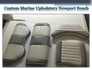Custom Marine Upholstery Newport Beach