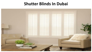 Shutter Blinds