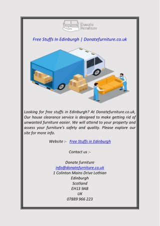 Free Stuffs In Edinburgh Donatefurniture.co.uk