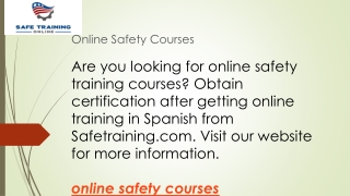Online Safety Courses  Safetraining.com