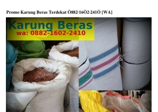 Promo Karung Beras Terdekat Ö88ᒿ_1ᏮÖᒿ_ᒿ41Ö{WhatsApp}