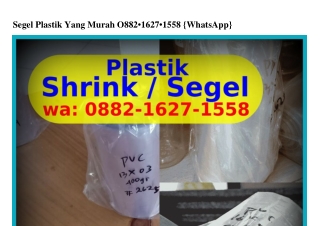 Segel Plastik Yang Murah 088ᒿ~16ᒿ7~1558{WA}