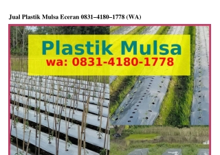Jual Plastik Mulsa Eceran O8ᣮl~Ꮞl8O~lᜪᜪ8[WA]