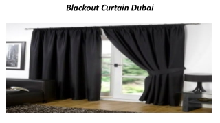 Blackout Curtains Dubai