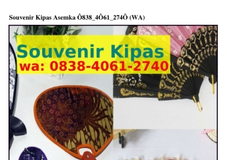 Souvenir Kipas Asemka