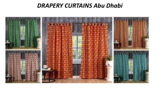 Drapery Curtains Dubai