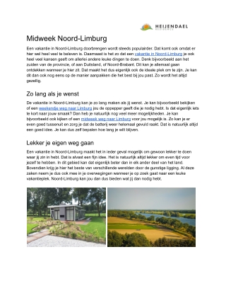 Midweek Noord-Limburg
