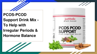 PCOS PCOD Support Drink Justvedic