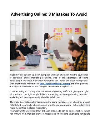 Advertising online_ 3 mistakes to avoid