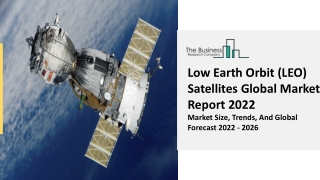 Low Earth Orbit (LEO) Satellites Market Drivers, Industry Trends And Outlook