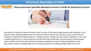 Know the Process of Document Attestation in Delhi