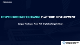 Cryptocurrency Exchange Platform Development in USA