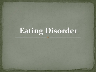 Eating Disorders