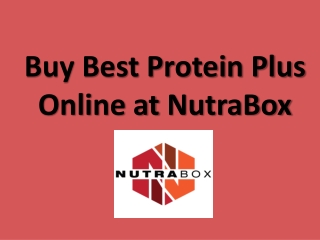 Buy Best Protein Plus Online at NutraBox