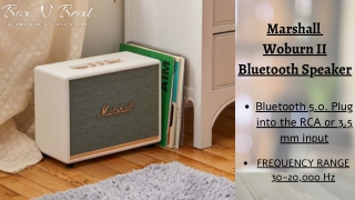 Marshall Woburn II Wireless Bluetooth Speaker