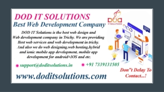 Best Web Development Company India - DOD IT Solutions