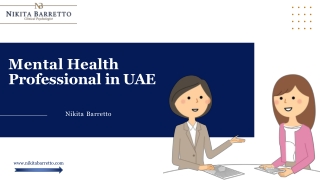 Mental Health Professional in UAE | Nikita Barretto