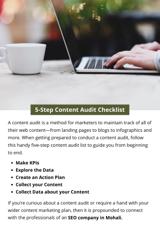 5-Step Content Audit Checklist