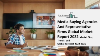 Media Buying Agencies And Representative Firms Market Size, Share, Trends, By Type, Competitive Strategies and Forecasts