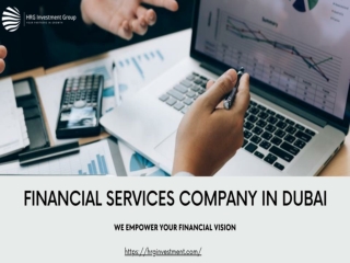Financial Services Company in Dubai