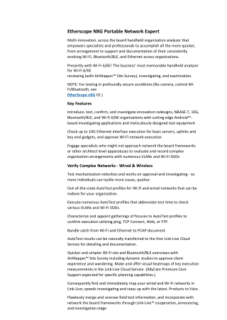 Etherscope NXG Portable Network Expert