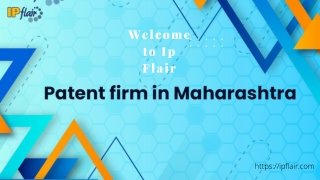 Importance Of Patent Firm In Maharashtra