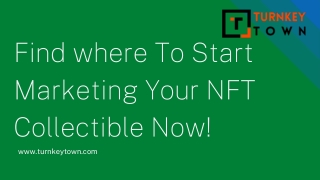 Find where To Start Marketing Your NFT Collectible Now!