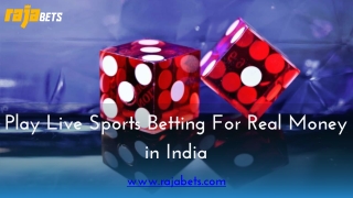 Play Live Sports Betting For Real Money in India