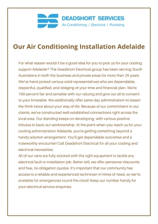Air Conditioning Service Adelaide-