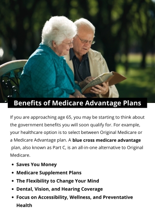 Benefits of Medicare Advantage Plans