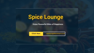 Spice Lounge | Are you hungry on Preston Street? Visit the Spice Lounge Restaura