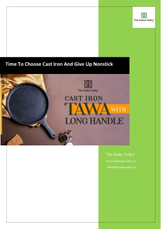Time To Choose Cast Iron And Give Up Nonstick