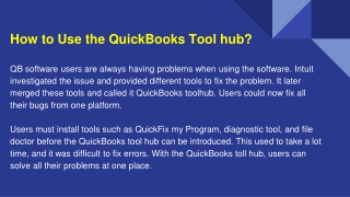 How to Use the QuickBooks Toolhub_ PPT (1)