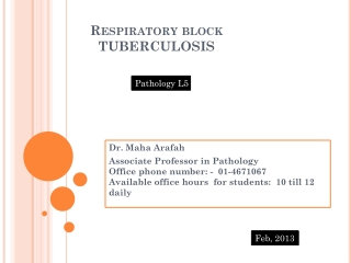 R espiratory block TUBERCULOSIS