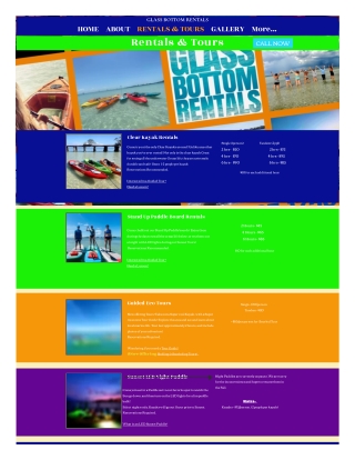 Glass Bottom Rentals