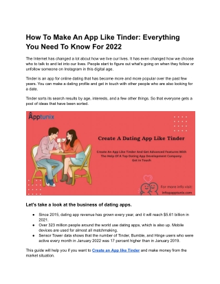 How To Make An App Like Tinder: Everything You Need To Know For 2022