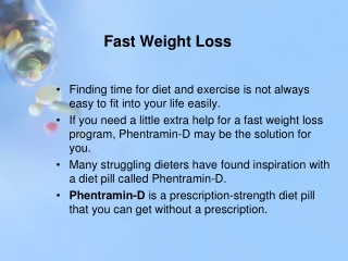 Fast Weight Loss Pills