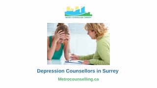 Depression Counsellors in Surrey